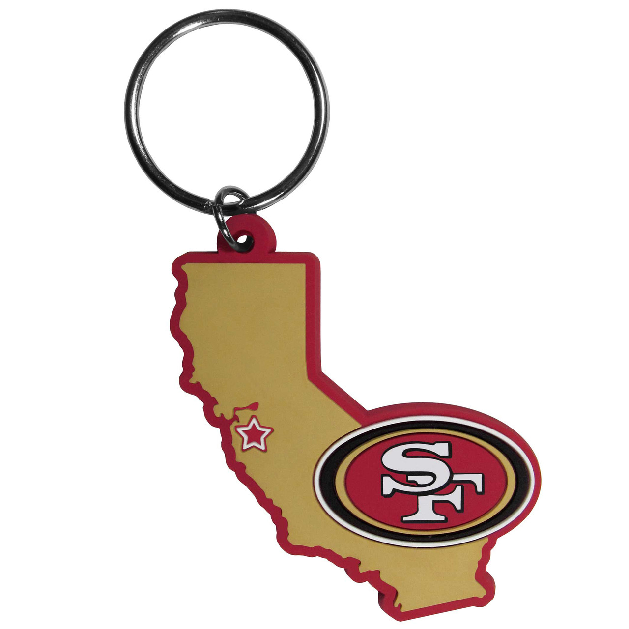 San Francisco 49ers NFL Home State Flex Key Chain - Dragon Sports