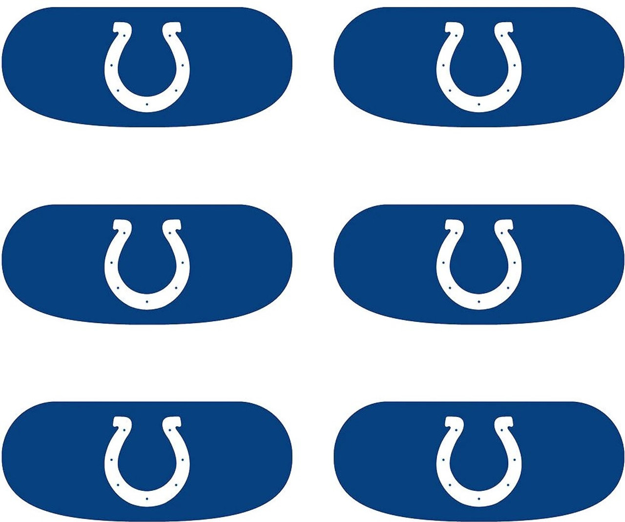 white horseshoe colts logos stencil