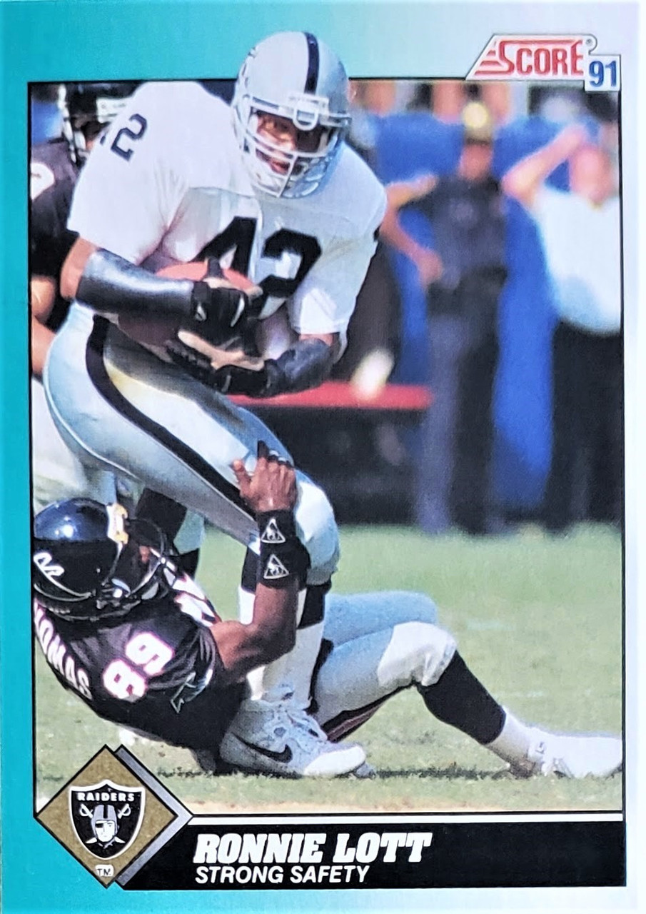 Ronnie Lott - Los Angeles Raiders - 1991 Score Card #1T - Dragon Sports