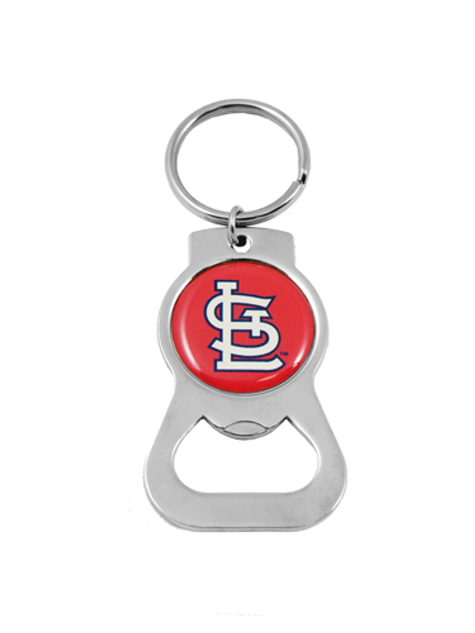 St Louis Cardinals Color Leather Baseball Keychain [New] MLB Key