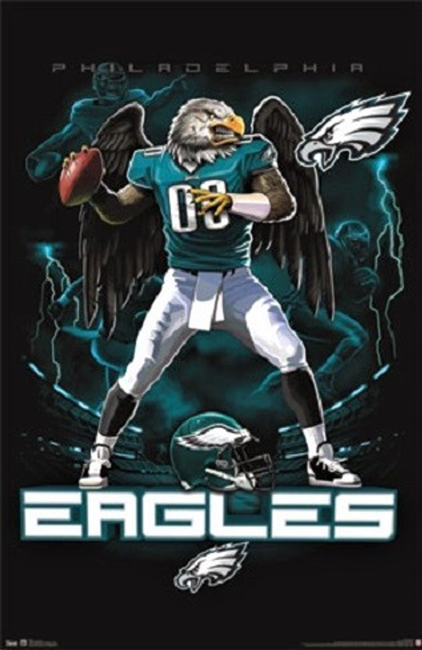 Philadelphia Eagles NFL Monster Quarterback Poster - Dragon Sports