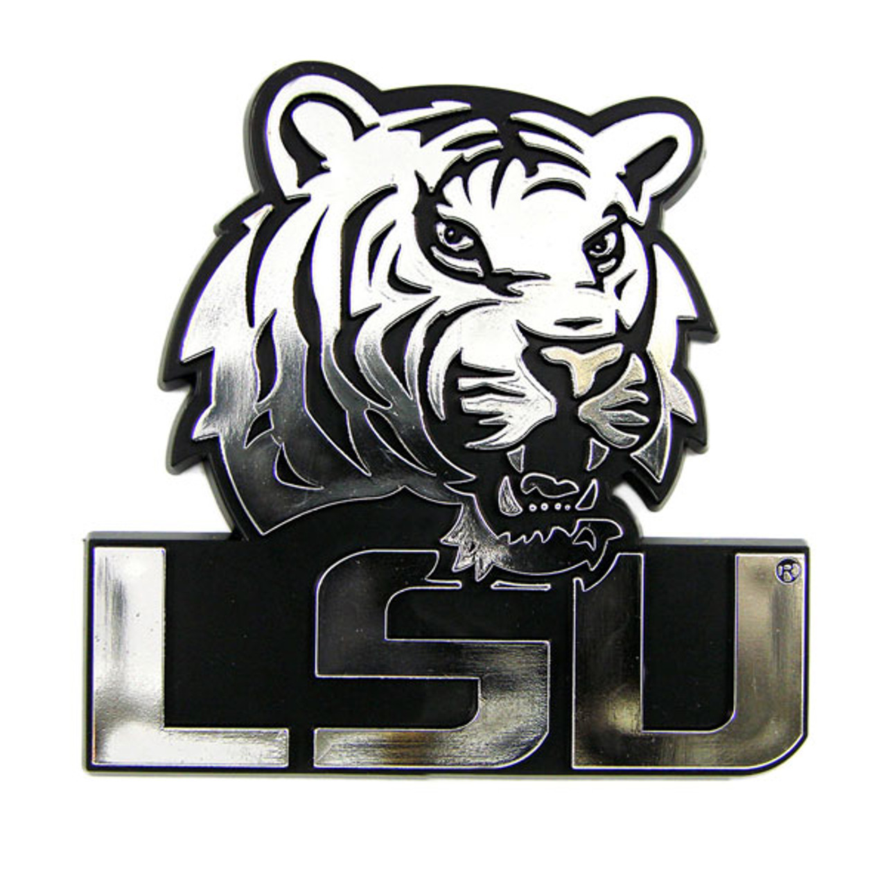 lsu football logo black and white