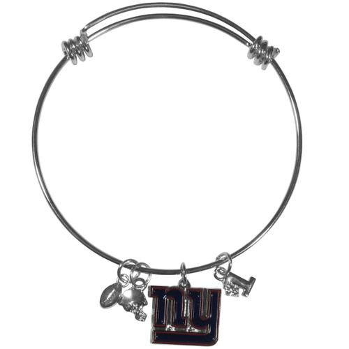 New York Giants Charm Bangle Bracelet