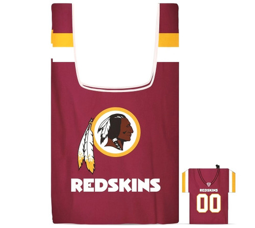 Washington Redskins NFL Jersey Shopping Bag Tote & Carry Pouch