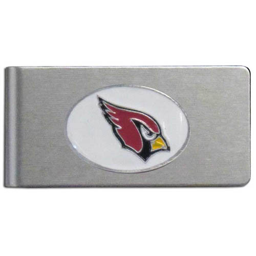 Arizona Cardinals Brushed Metal Money Clip