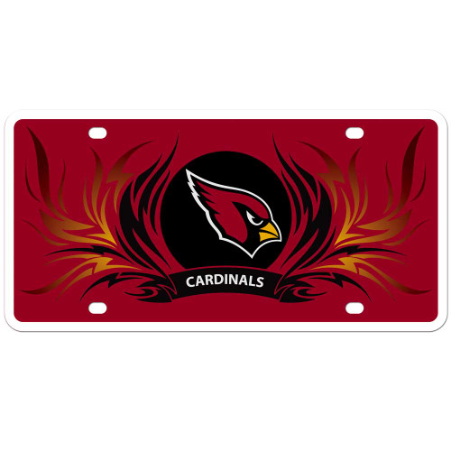 Arizona Cardinals Styrene License Plate