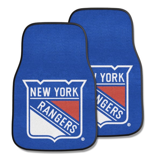 New York Rangers NHL Carpet Car Mat Set