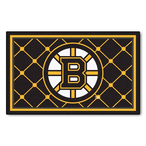 Boston Bruins 4' x 6' Ultra Plush Area Rug