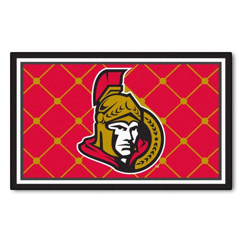 Ottawa Senators 4' x 6' Ultra Plush Area Rug