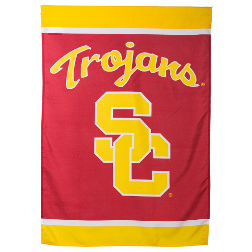 USC Trojans 28 x 40 NCAA Screen Print Flag USC Trojans 28 x 40 NCAA Screen Print Flag