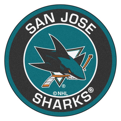 San Jose Sharks NHL Round Mat San Jose Sharks NHL Round Mat