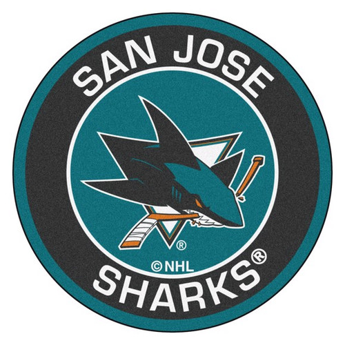 San Jose Sharks NHL Round Mat