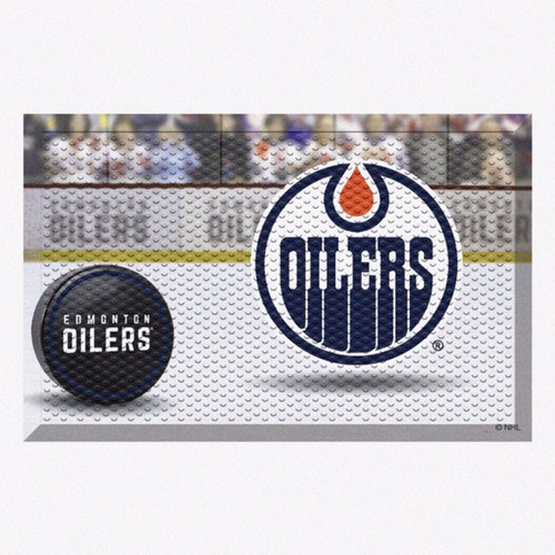 Edmonton Oilers NHL Hockey Puck Scraper Mat