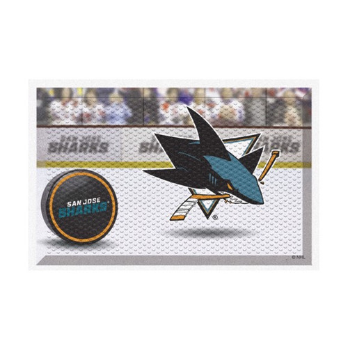 San Jose Sharks NHL Hockey Scraper Mat San Jose Sharks NHL Hockey Scraper Mat