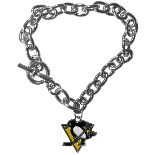 Pittsburgh Penguins Charm Chain Bracelet