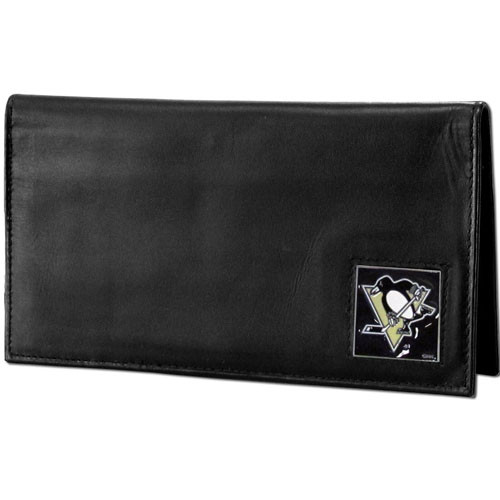 Pittsburgh Penguins Deluxe Leather Checkbook Cover