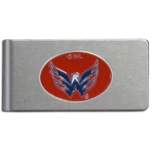 Washington Capitals Brushed Metal Money Clip