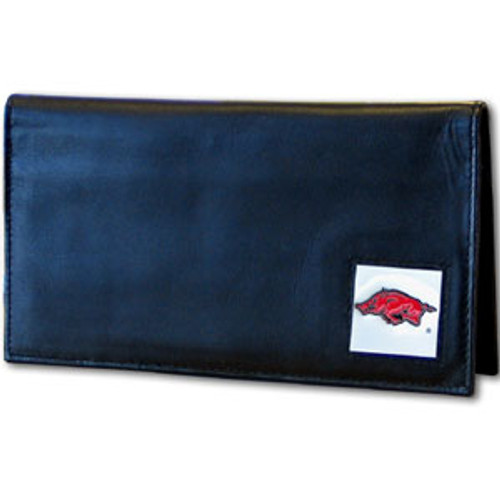 Arkansas Razorbacks Deluxe Leather Checkbook Cover