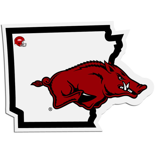 Arkansas Razorbacks NCAA Home State Decal