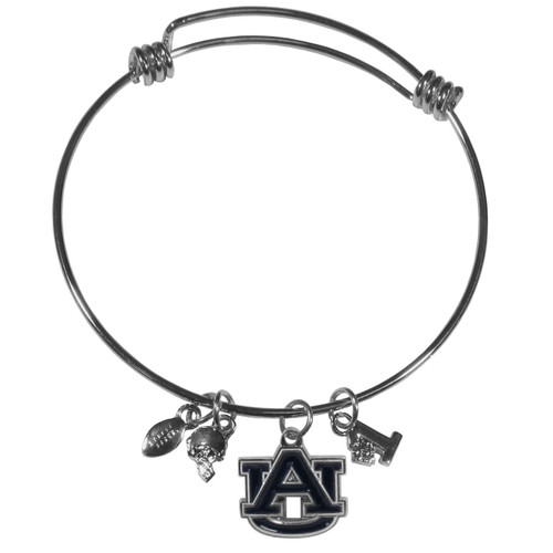 Auburn Tigers Charm Bangle Bracelet