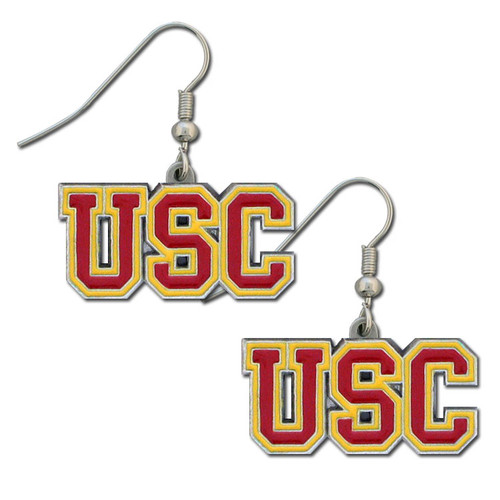 USC Trojans NCAA Dangle Logo Earrings USC Trojans NCAA Dangle Logo Earrings