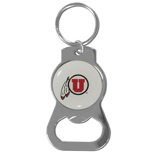 Utah Utes NCAA White Bottle Opener Key Chain Utah Utes NCAA White Bottle Opener Key Chain
