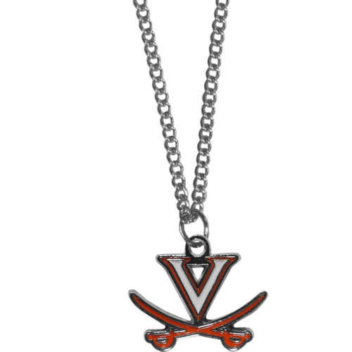 Virginia Cavaliers Chain Necklace with Small Charm