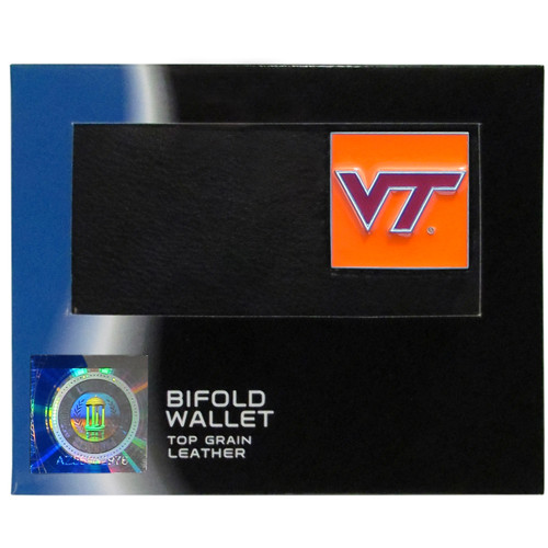 Virginia Tech Hokies Leather Bi-fold Wallet