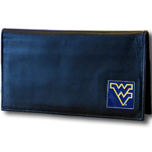 West Virginia Virginia Mountaineers Deluxe Leather Checkbook Cover