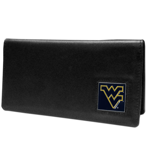 West Virginia Virginia Mountaineers Leather Checkbook Cover