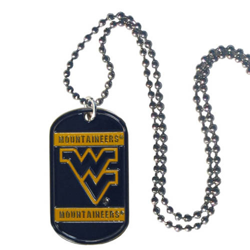 West Virginia Virginia Mountaineers NCAA Color Tag Necklace