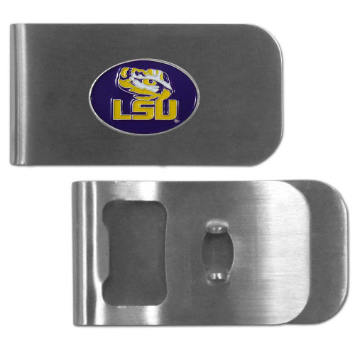 LSU Tigers Bottle Opener Money Clip