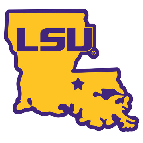 LSU Tigers Home State 11 Inch Magnet