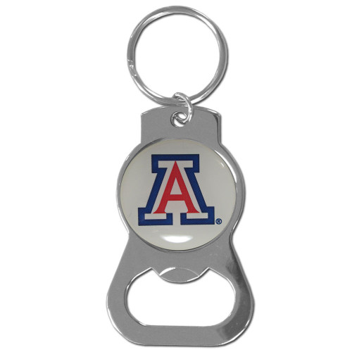 Arizona Wildcats Bottle Opener Key Chain - White