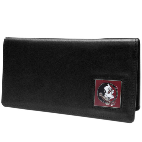 Florida St. Seminoles Leather Checkbook Cover