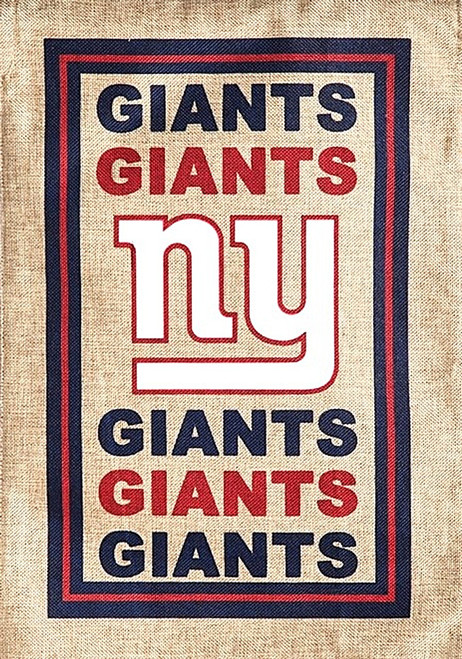 New York Giants NFL Burlap Garden Flag New York Giants NFL Burlap Garden Flag