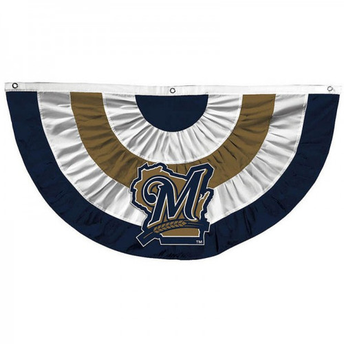 Milwaukee Brewers MLB Logo Bunting Banner
