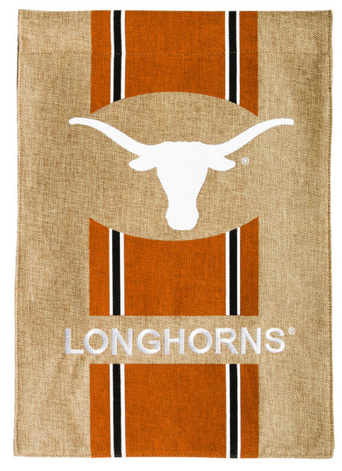 Texas Longhorns 12.5" x 18" Burlap Flag