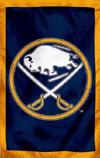 Buffalo Sabres NHL Hockey Applique Embroidered House Flag Buffalo Sabres NHL Hockey Applique Embroidered House Flag