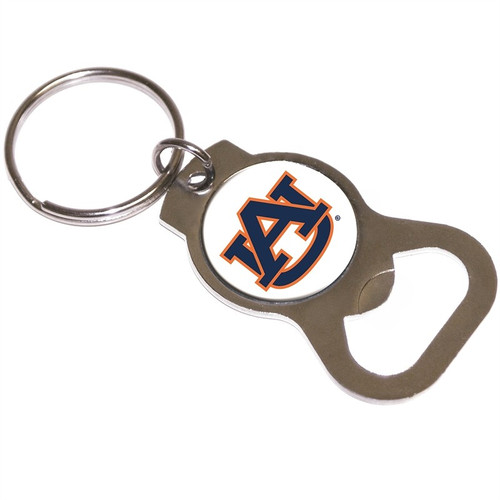 Auburn Tigers NCAA White Bottle Opener Logo Key Chain Auburn Tigers NCAA White Bottle Opener Logo Key Chain