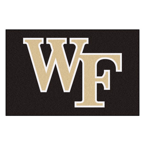 Wake Forest Demon Deacons NCAA Black Logo Mat