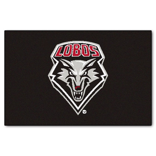 New Mexico Lobos NCAA Black Mascot Mat