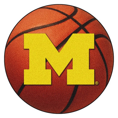 Michigan Wolverines Basketball Mat 