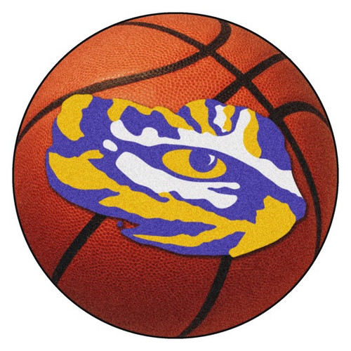 LSU Tigers Basketball Mat - Tiger Eye Logo