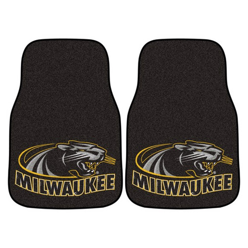 Wisconsin Milwaukee 2-piece Carpet Car Mat Set