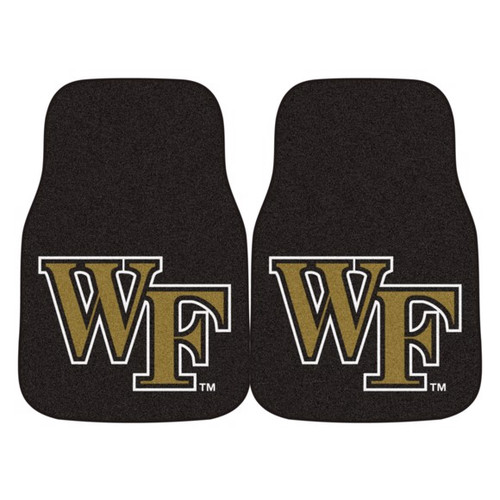 Wake Forest Demon Deacons2-piece Carpet Car Mat Set - WF Logo