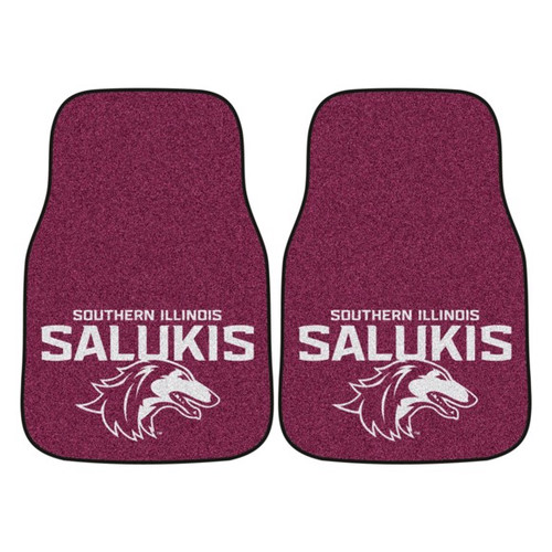 Southern Illinois Salukis 2-pc Carpeted Car Mat Set