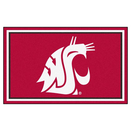 Washington State Cougars 4' x 6' Ultra Plush Rug