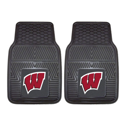 Wisconsin Badgers 2-pc Vinyl Car Mat Set