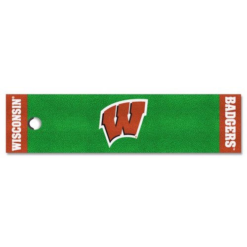 Wisconsin Badgers NCAA Golf Putting Green Mat